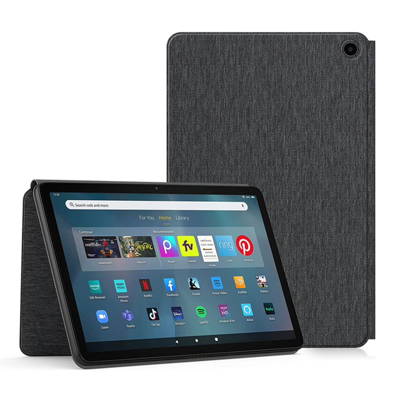 

Für Amazon Fire Max 11 PU Leder Tablet Hülle Schlanke Klappständer Folio -magnetabdeckung - Schwarz, Amazon Fire Max 11