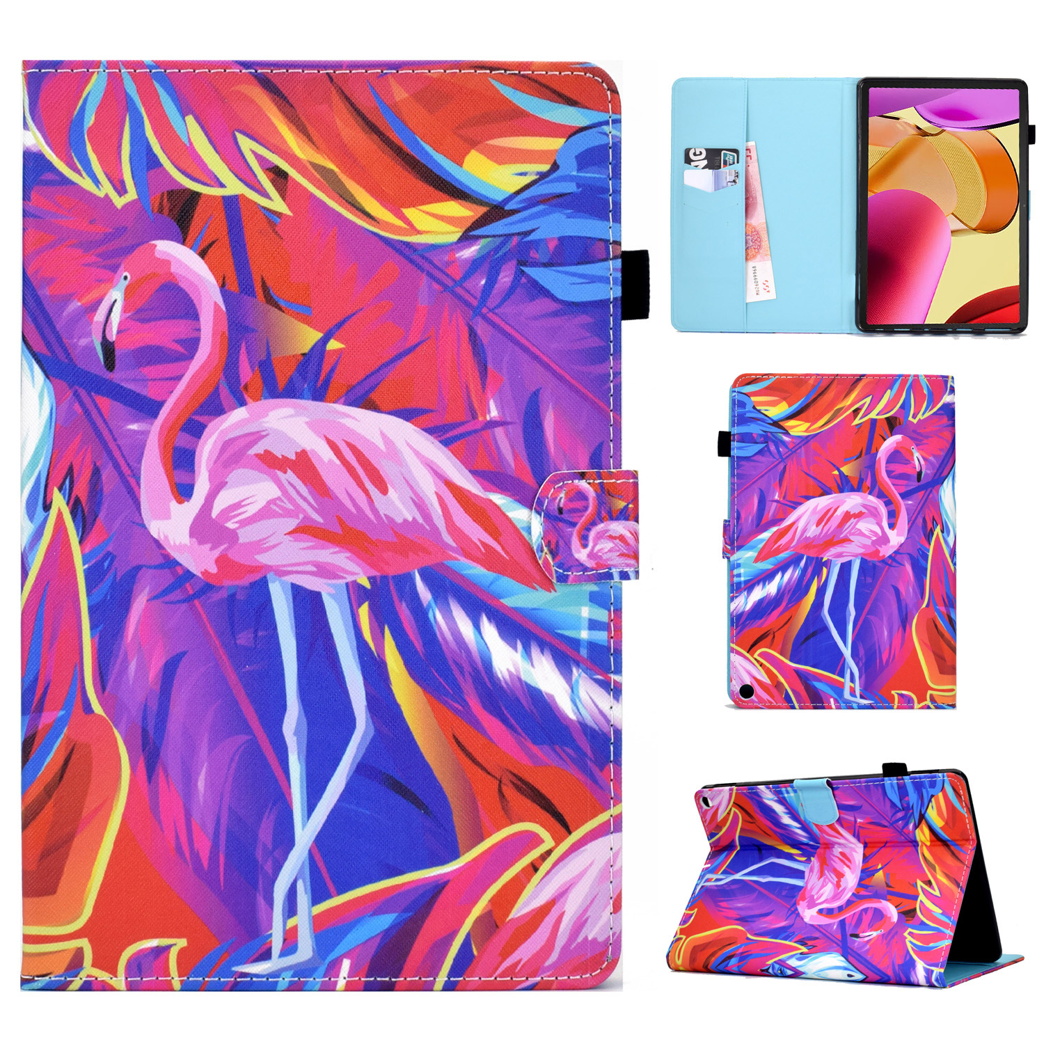 

Muster Bedruckte Stoßdämpfer Hülle Für Amazon Fire Max 11 PU Leder Flip Cover Wallet Tablet Hülle Mit Ständer - Vogel, Amazon Fire Max 11
