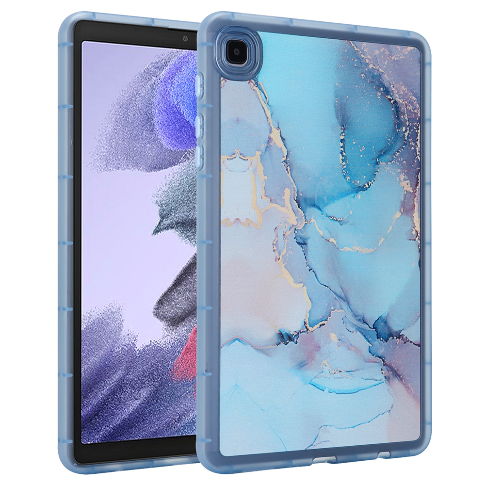 

Tablet-hülle Für Samsung Galaxy Tab A7 Lite 8,7-zoll T220 T225, Marmormuster Druck TPU Weichhaut Schutzabdeckung - Blau, Galaxy Tab A7 Lite 8.7-inch