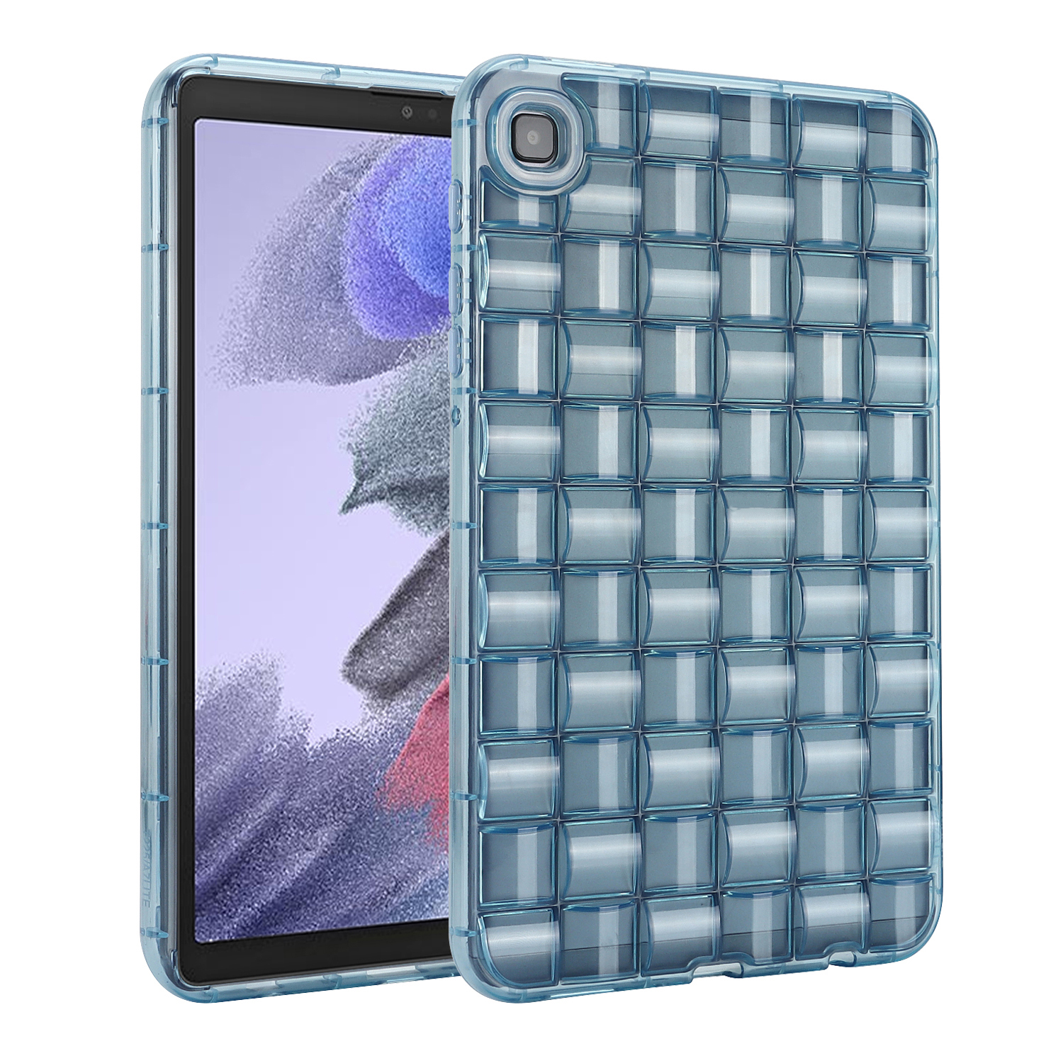 

Für Samsung Galaxy Tab A7 Lite 8,7-zoll T225 T220 Transparentes Rückenschale Ice Cube Design Tpu-tablettenabdeckung - Blau, Galaxy Tab A7 Lite 8.7-inch