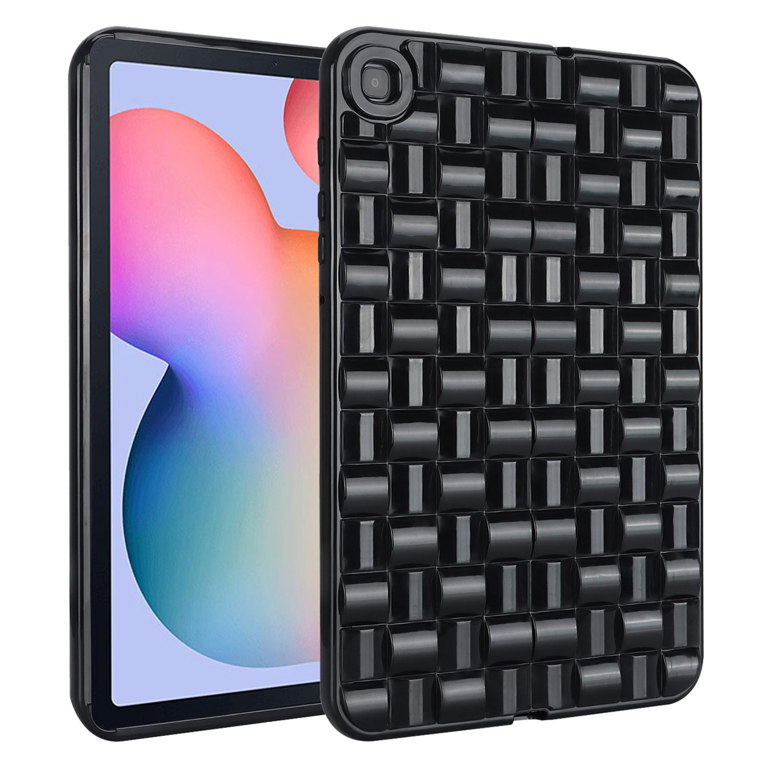 

Weiches TPU -gehäuse Für Samsung Galaxy Tab S6 Lite P610 P615 / Tab S6 Lite (2022), Gewebte Textur -schutz -tablet -abdeckung - Schwarz, Galaxy Tab S6 Lite