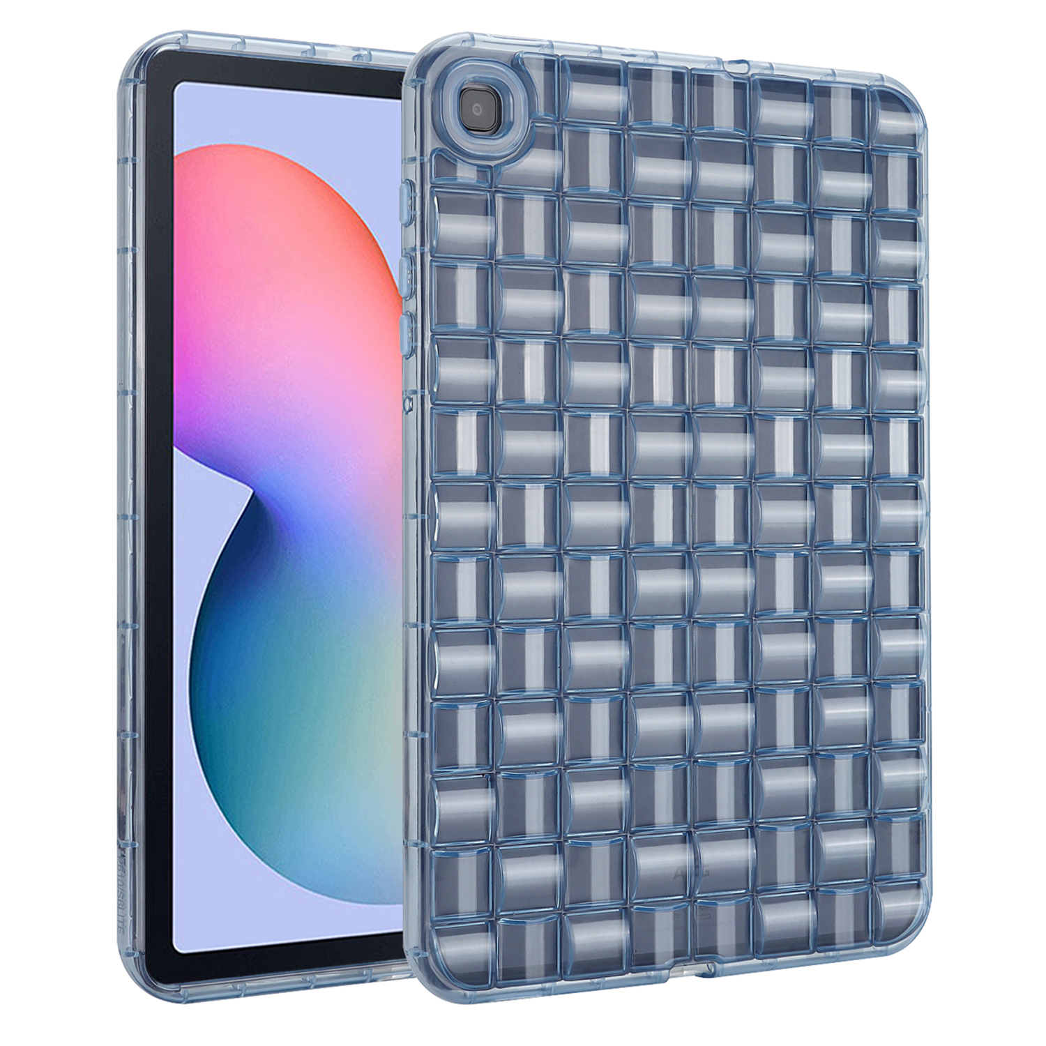 

Schutzabdeckung Für Samsung Galaxy Tab S6 Lite P610 P615 / Tab S6 Lite (2022), Ice Cube Design Clear TPU Tablet Case - Blau, Galaxy Tab S6 Lite