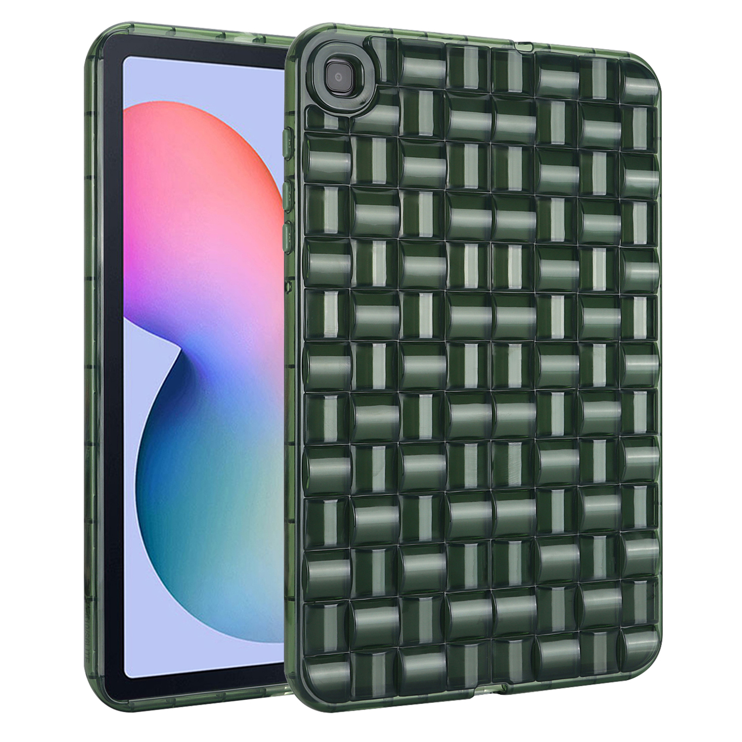 

Schutzabdeckung Für Samsung Galaxy Tab S6 Lite P610 P615 / Tab S6 Lite (2022), Ice Cube Design Clear TPU Tablet Case - Grün, Galaxy Tab S6 Lite