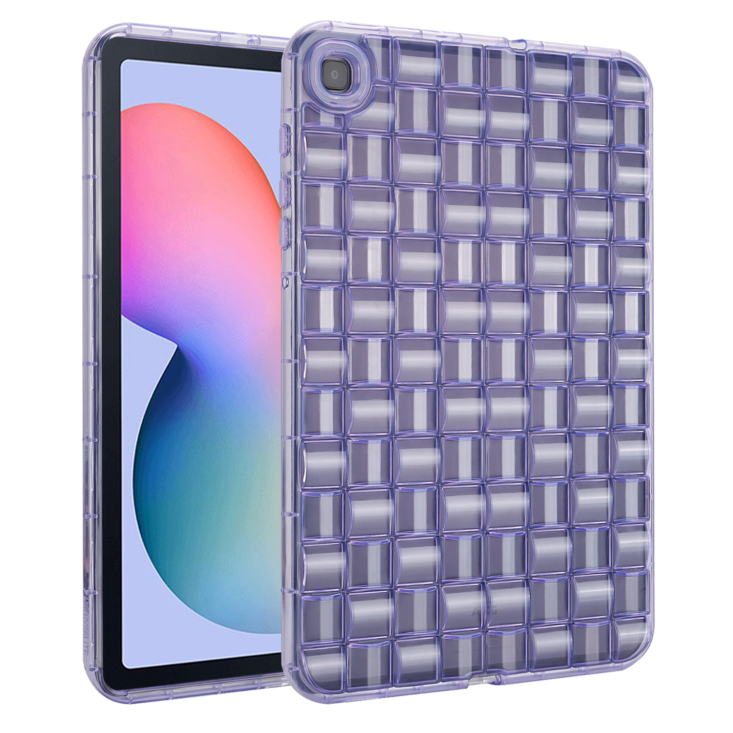 

Schutzabdeckung Für Samsung Galaxy Tab S6 Lite P610 P615 / Tab S6 Lite (2022), Ice Cube Design Clear TPU Tablet Case - Lila, Galaxy Tab S6 Lite