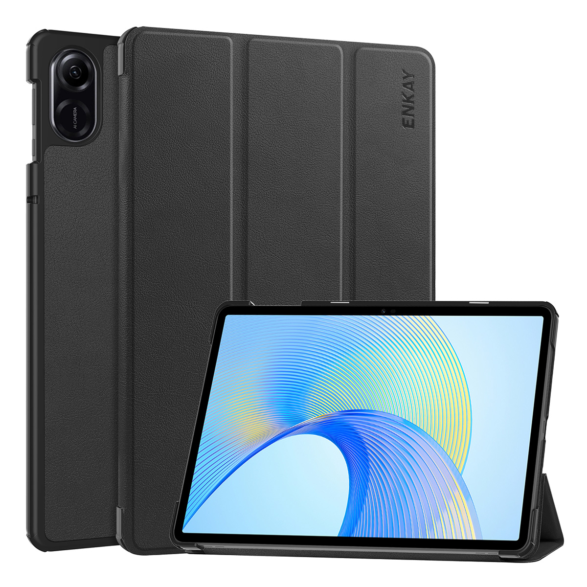

Enkay Hat Prince Protective Cover Für Honor Pad X8 Pro / X9, Triufold Stand PU Leder+pc Smart Tablet Hülle - Schwarz, Honor Pad X8 Pro