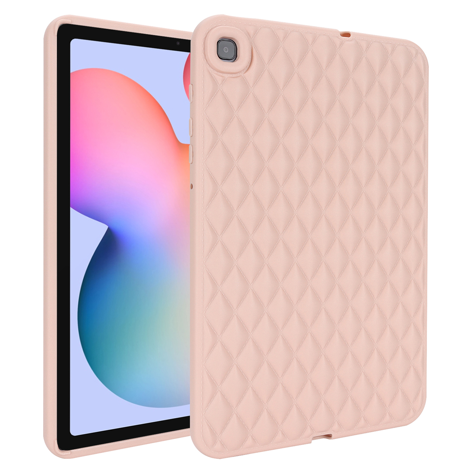 

Für Samsung Galaxy Tab S6 Lite / S6 Lite (2022) / P610 / P615 Rhombus Muster Tablet Fall Weiche TPU -schutzabdeckung - Rosa, Galaxy Tab S6 Lite