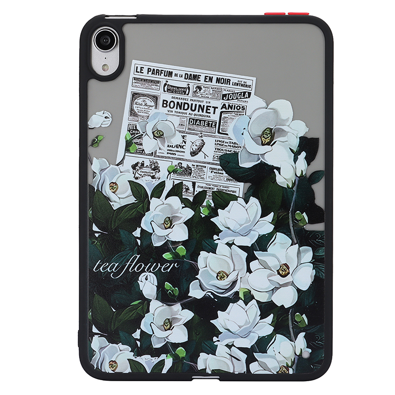 

Skin-touch-muster-drucktablettenfall Für Ipad Mini (2021), Pc+tpu-anti-kratzer-tablettenabdeckung - Kamelie, iPad mini (2021)