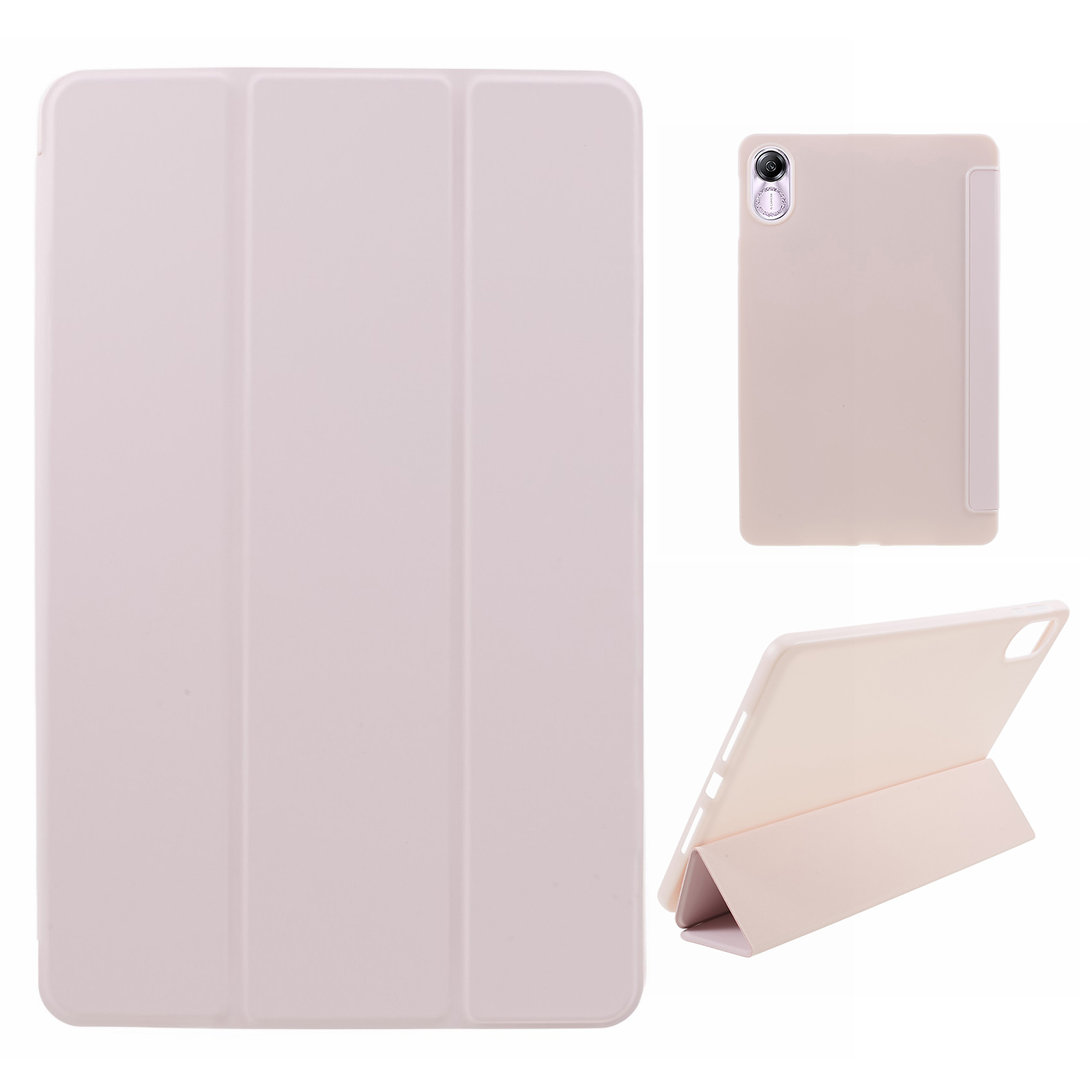 

Für Honor Pad X8 Pro / Pad X9 Schutzhülle Anti-kratzer PU+Matte Tpu-tablettenabdeckung Mit Dreifachem Ständer - Rosa, Honor Pad X8 Pro