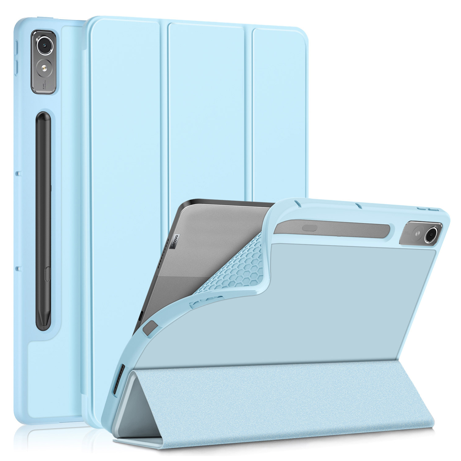 

Für Lenovo Tab P12 TB371FC Trifold Stat - Himmelblau, Lenovo Tab P12