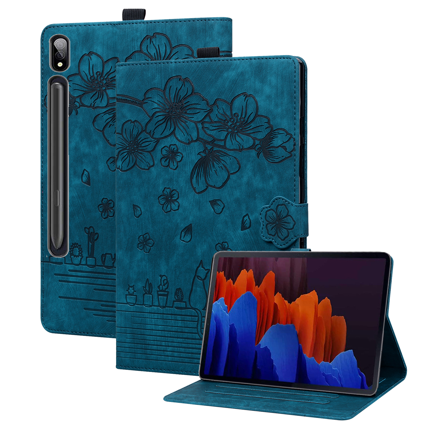 

Für Samsung Galaxy Tab S9 Ultra Lederstill - Saphir, Galaxy Tab S9 Ultra