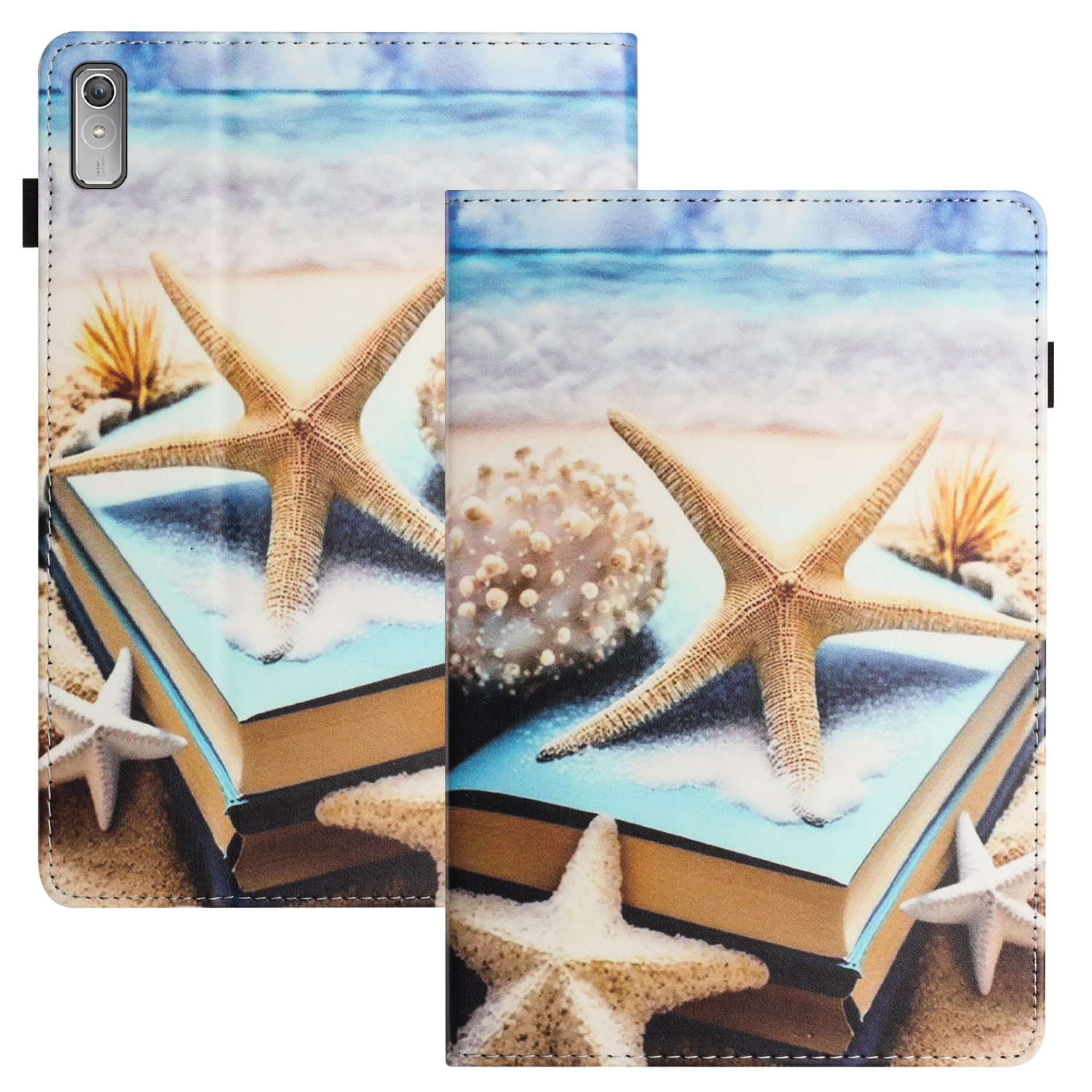 

Für Lenovo Tab P11 Gen 2 PU Leder Tablet Hülle Anti-kratzer-muster-drucktablette Cover Stand Card Halter - Cape Star, Lenovo Tab P11 Gen 2