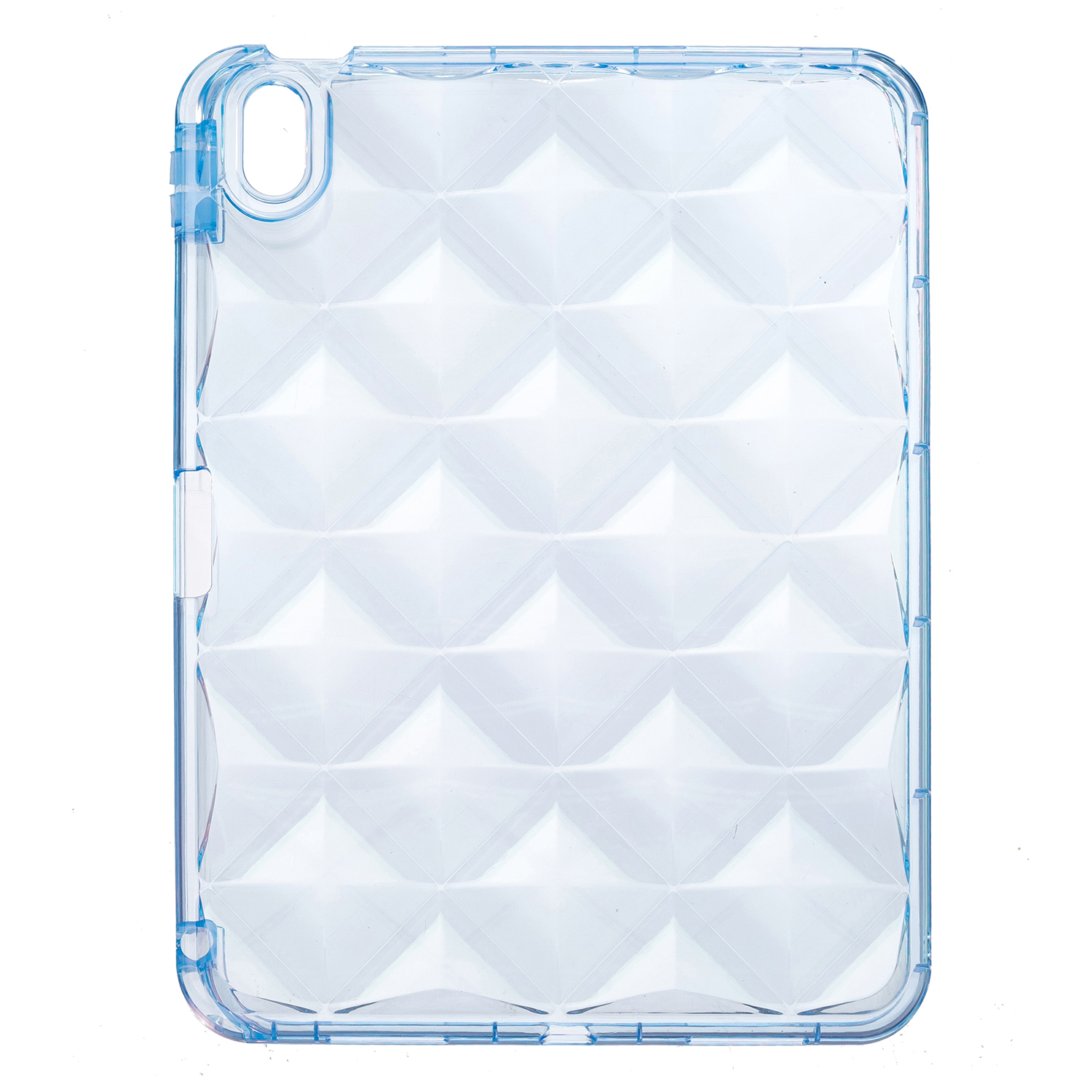 Anti-Scratch Soft TPU Case for iPad 10.9 (2022) Diamond Airbag Protection Shockproof Tablet Case with Pen Slot - Transparent Blue