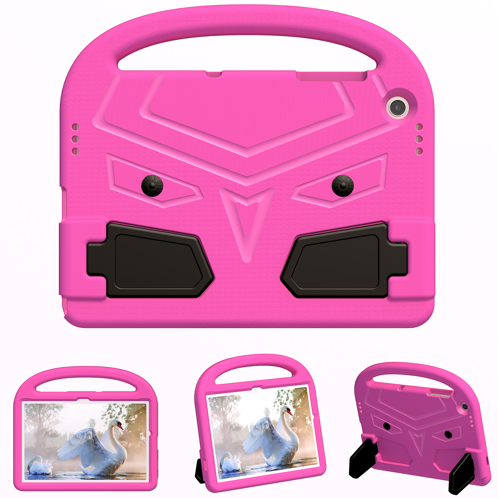 

Für Samsung Galaxy Tab A9+ Fall Sparrow Style Hand Grip Kickstand Eva Tablet Cover - Rose, Galaxy Tab A9+