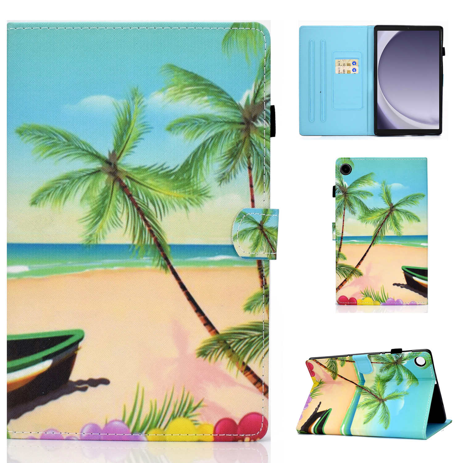 

Für Samsung Galaxy Tab A9+ Muster Druckstill - Sandstrand, Galaxy Tab A9+
