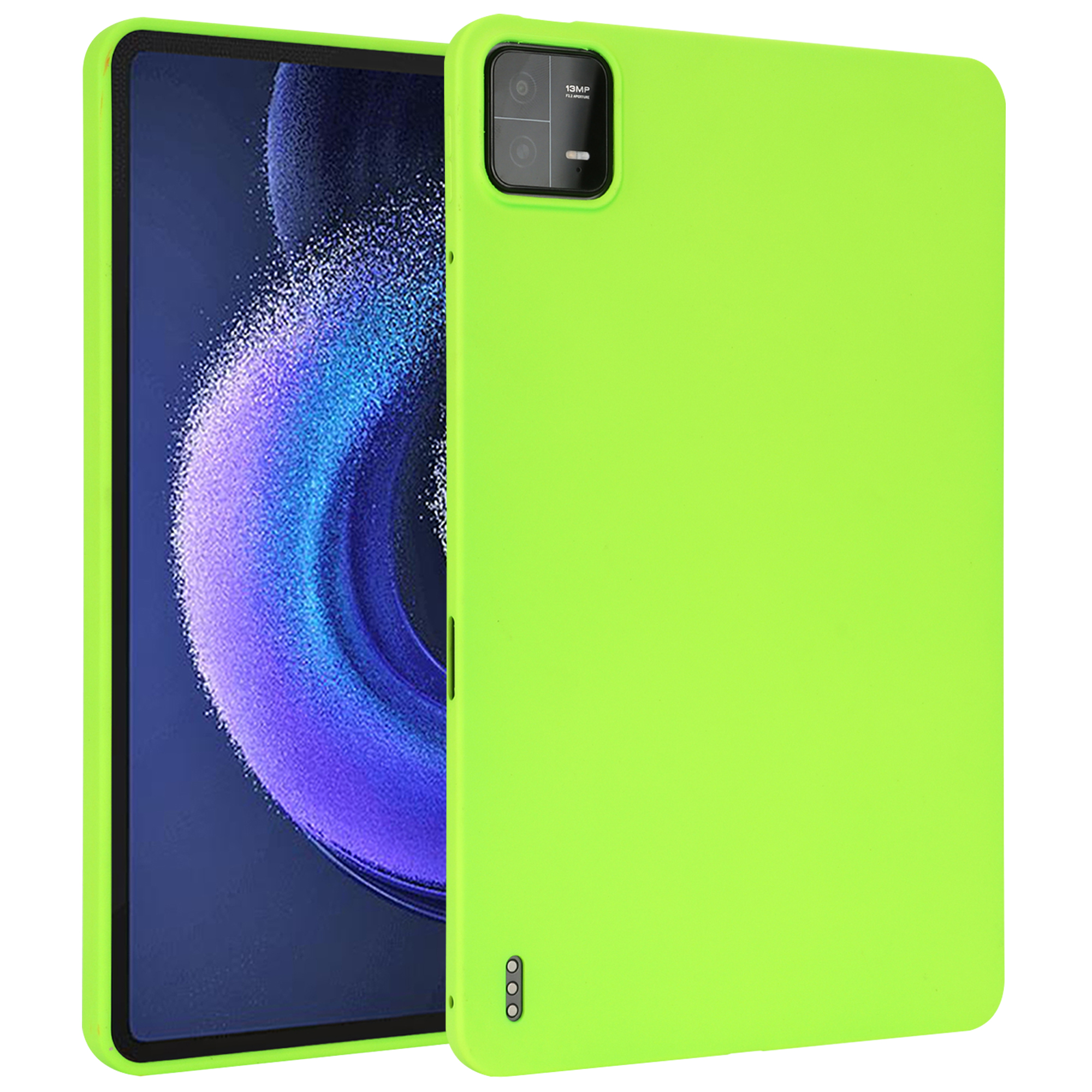 

Für Xiaomi Pad 6 Hülle Vier Ecken Airbag Hauttouch Tpu-tablet-abdeckung - Leuchtendes Grün, Xiaomi Pad 6
