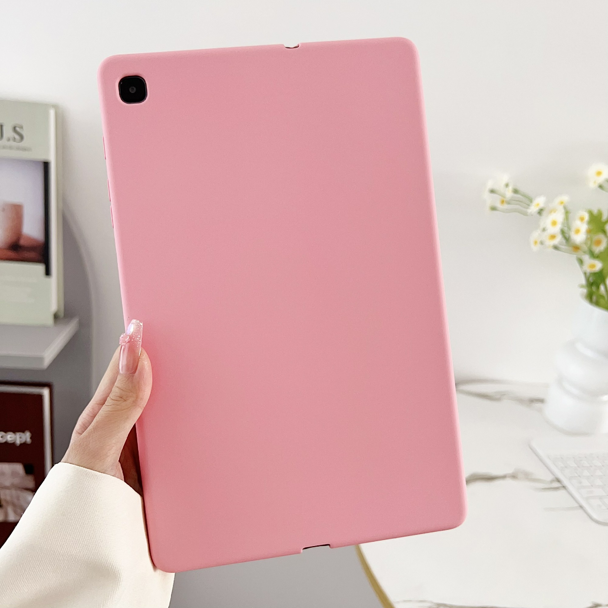 

Für Samsung Galaxy Tab S6 Lite / S6 Lite (2022) P610 / P615 Case Skin-touch Tpu-tablet-abdeckung - Rosa, Galaxy Tab S6 Lite