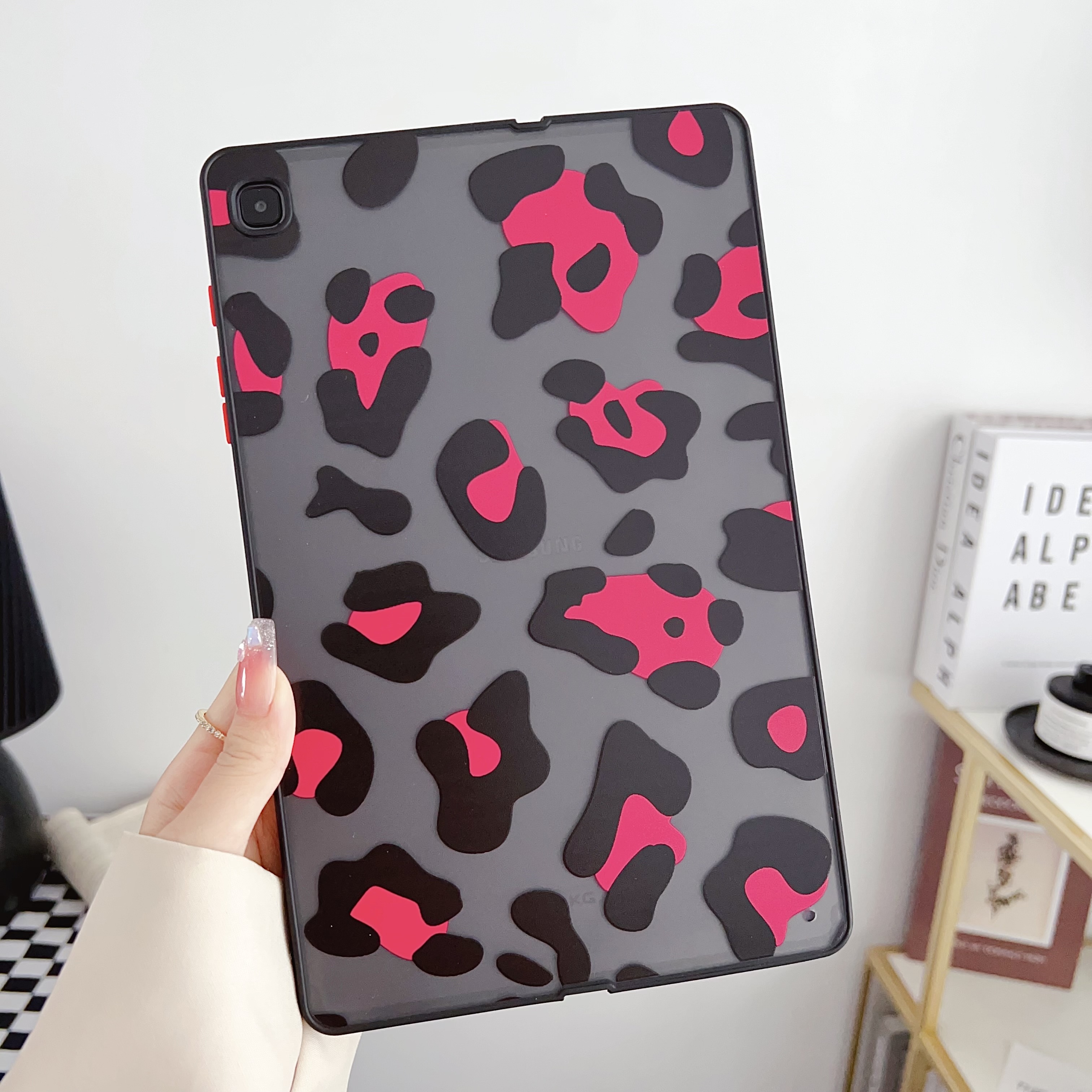 

Für Samsung Galaxy Tab S6 Lite P610 P615 / Tab S6 Lite (2022) Fall PC+TPU -tablet -abdeckung - Roter Leopard, Galaxy Tab S6 Lite