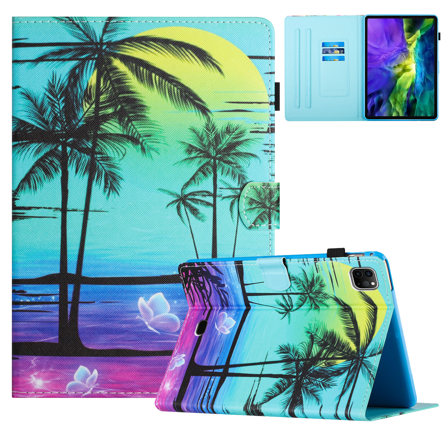For iPad Air 11 (2026) / (2025) / (2024) / Air (2022) / (2020) / iPad Pro 11 (2022) / (2021) / (2020) Case Pattern Printing Leather Tablet Cover - Coc
