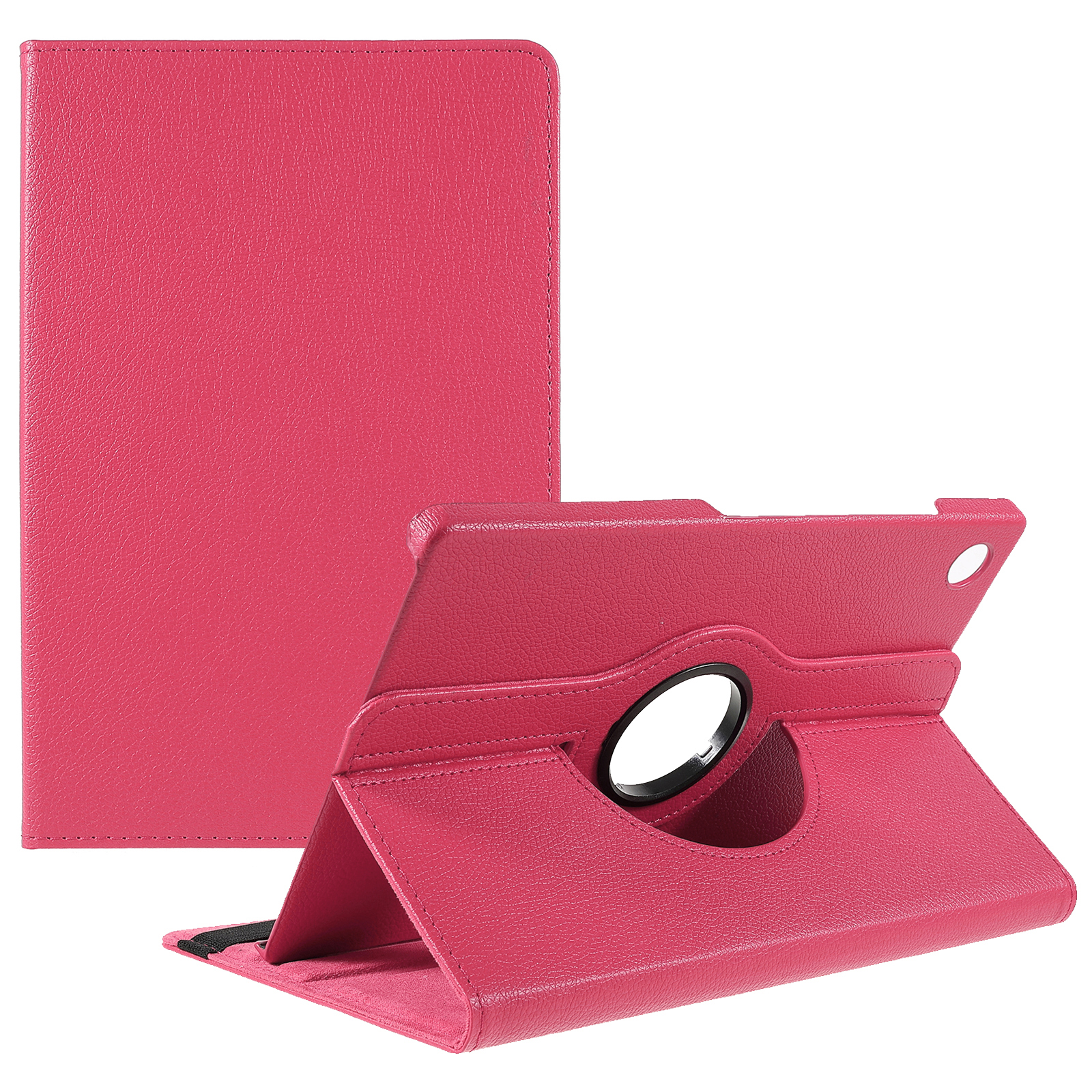 

Für Samsung Galaxy Tab A9+ Case Tablet Lederabdeckung Mit Rotierender Ständer - Rose, Galaxy Tab A9+