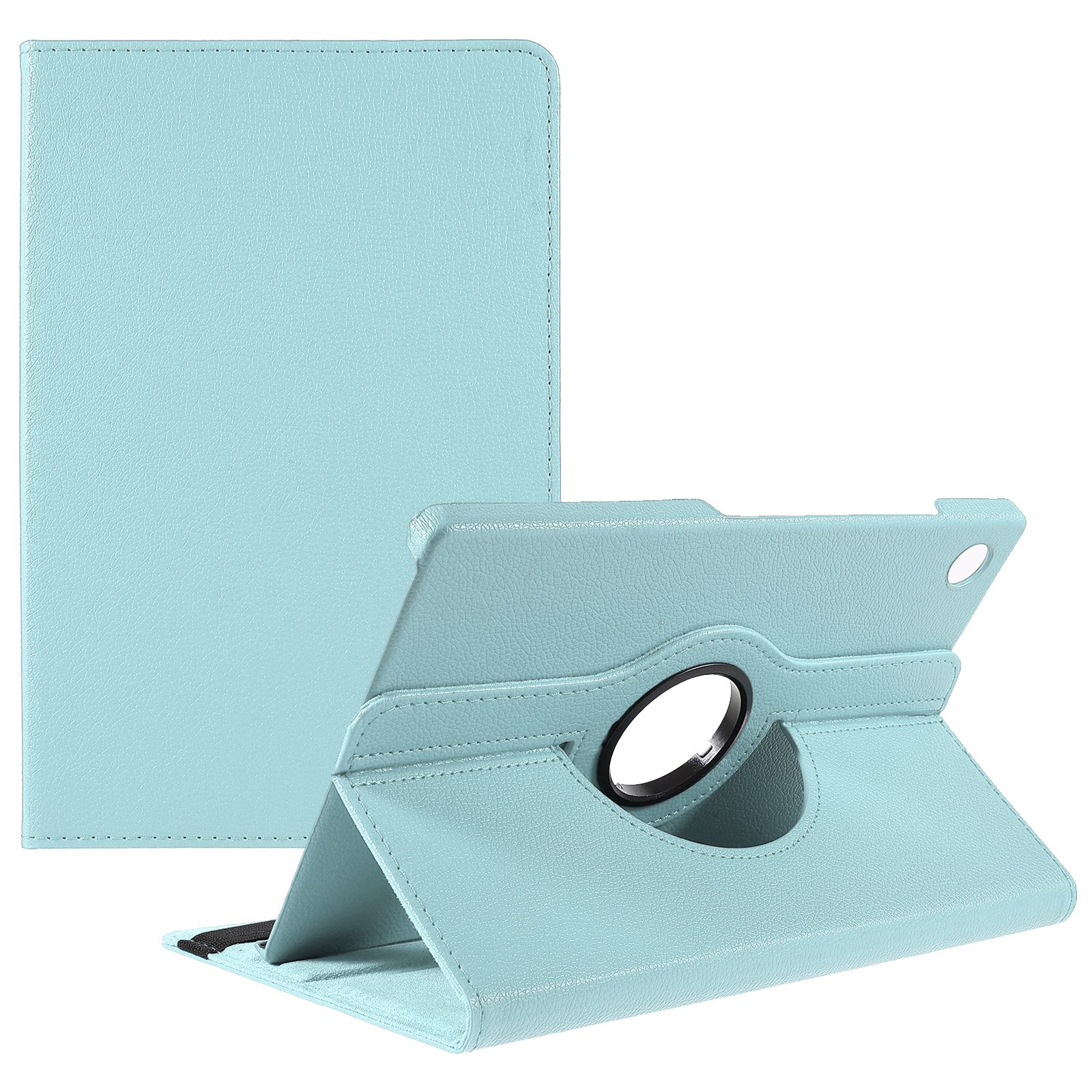 

Für Samsung Galaxy Tab A9+ Case Tablet Lederabdeckung Mit Rotierender Ständer - Baby Blau, Galaxy Tab A9+