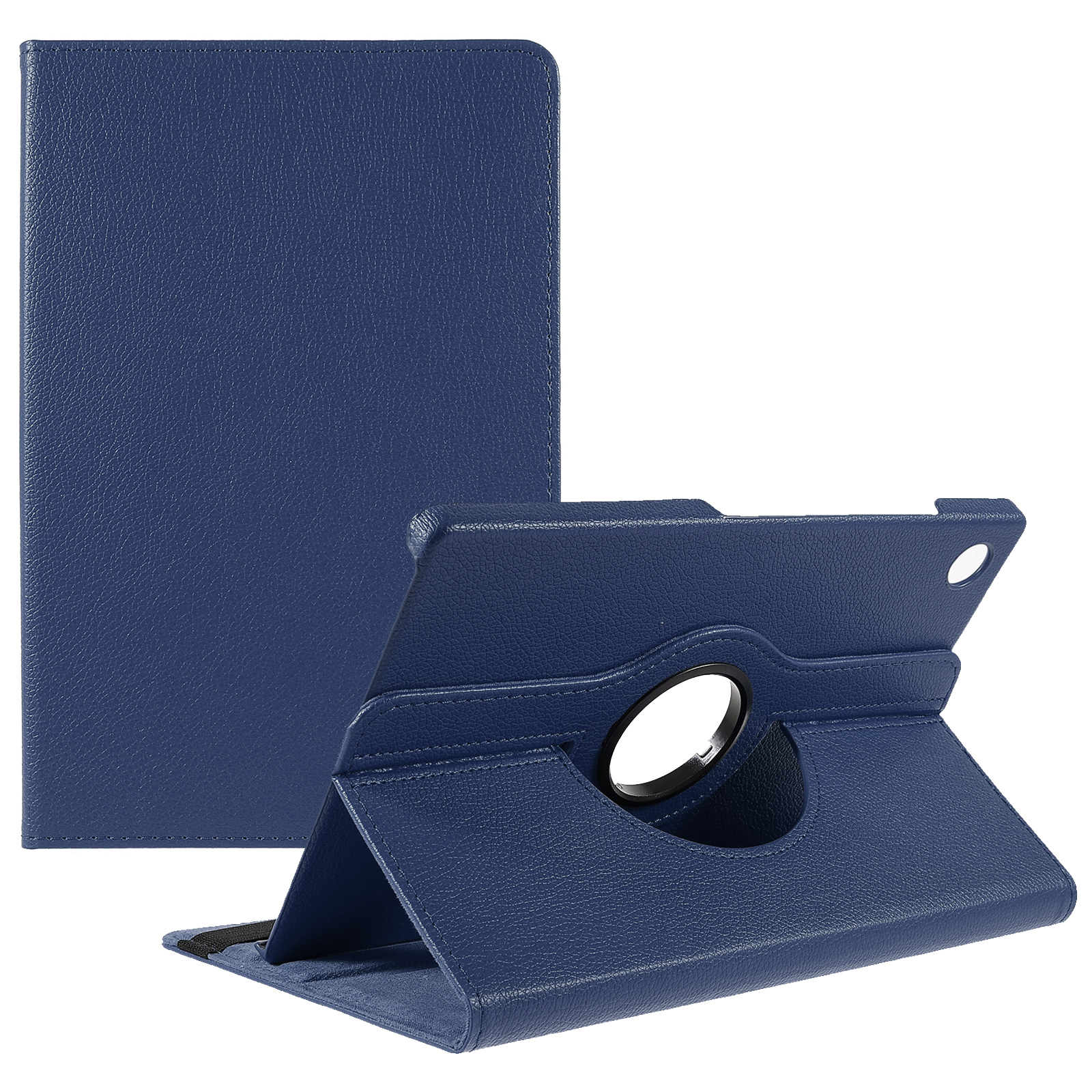 

Für Samsung Galaxy Tab A9+ Case Tablet Lederabdeckung Mit Rotierender Ständer - Dunkelblau, Galaxy Tab A9+