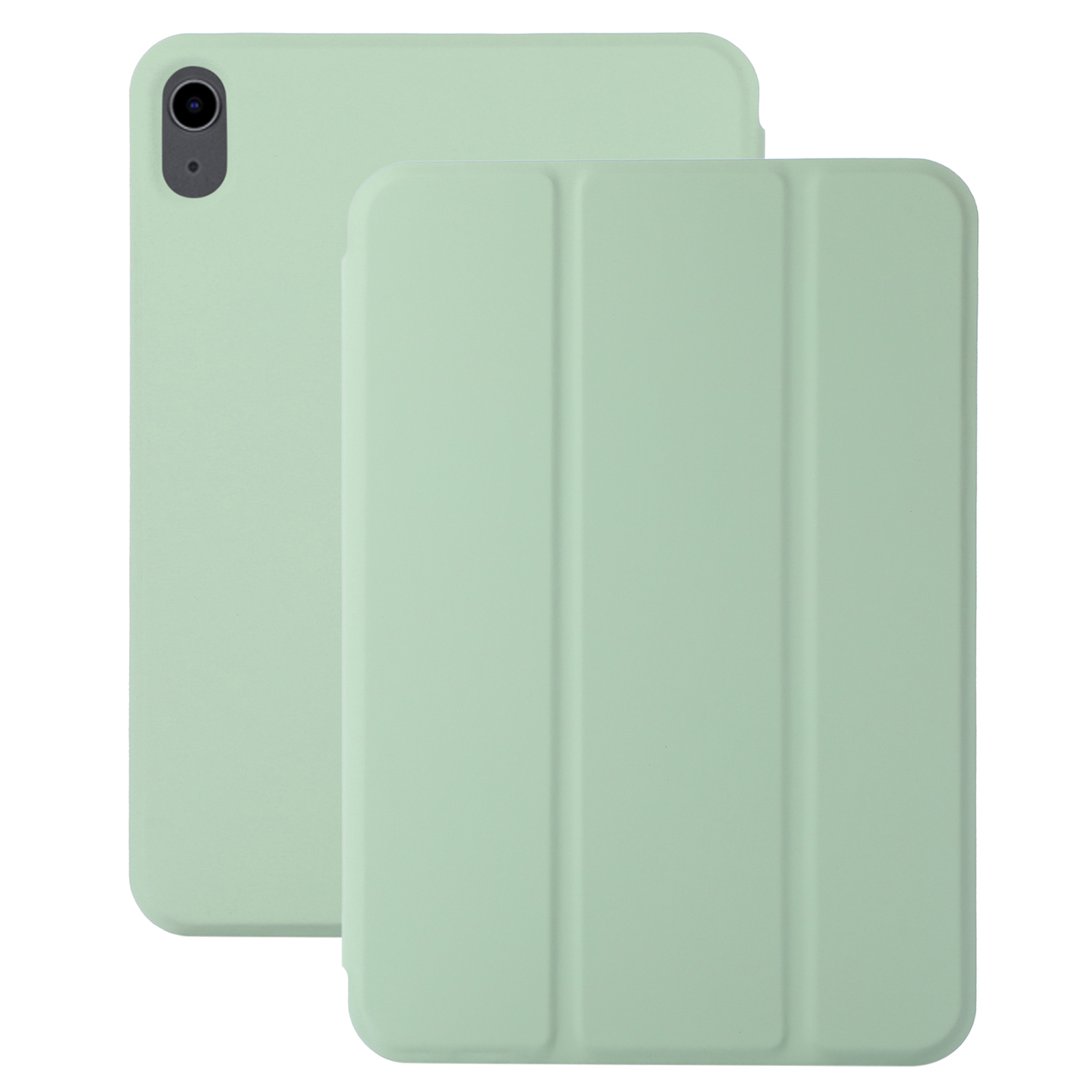 For iPad Air 11 (2026) / (2025) / (2024) Case Tri-Fold Stand Leather Magnetic Tablet Cover Auto Wake / Sleep - Matcha Green