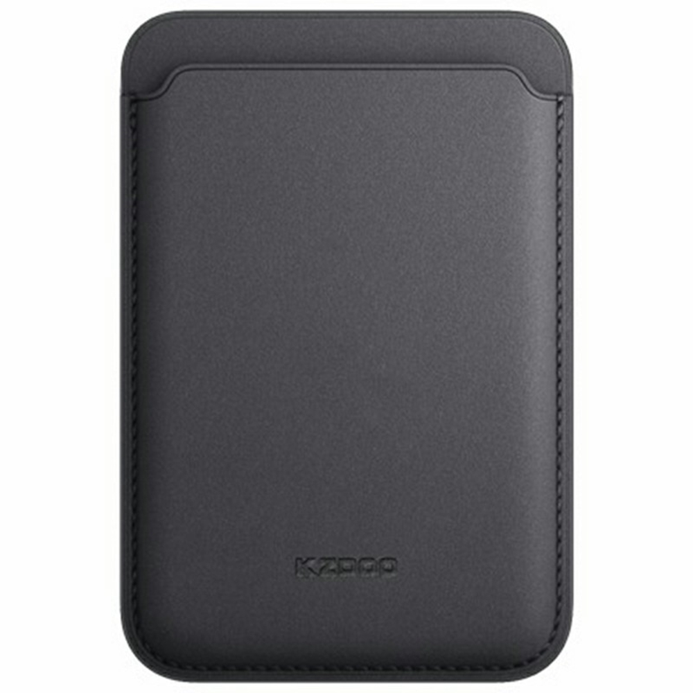 KZDOO Mag Elite Wallet Magnetic Card Holder Cell Phone Leather Wallet - Black