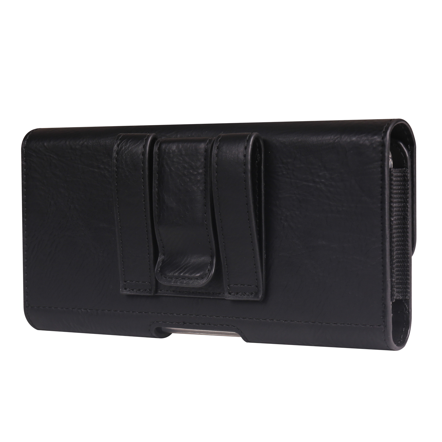 7.2 inch Waist Bag for Huawei Mate 20 X / Honor X20 Max / Meizu Note 22 Horizontal Elastic Phone Holster with Card Slot - Black