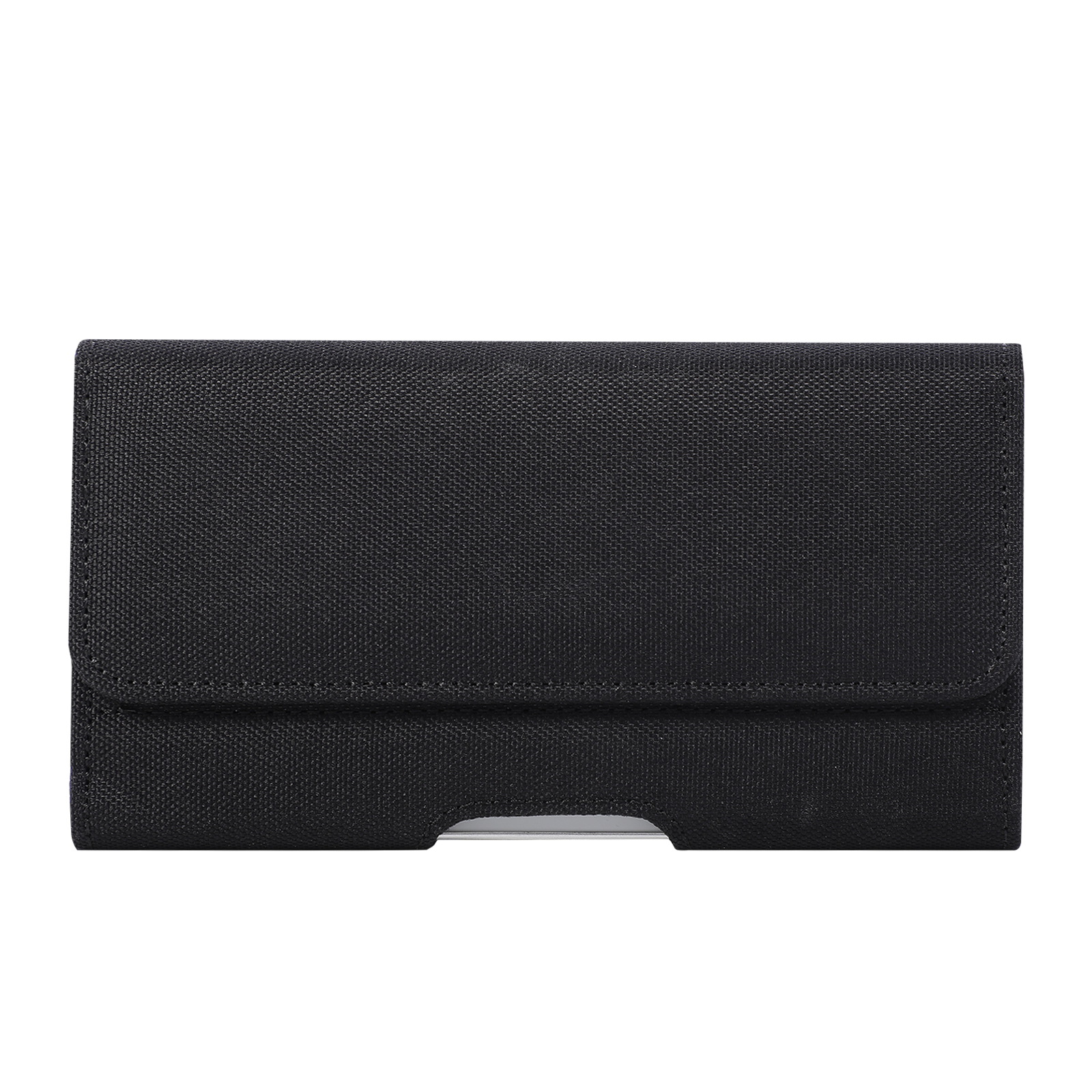Universal 7 Inch Horizontal Nylon Phone Waist Bag Magnetic Closure Phone Pouch Belt Clip Holster