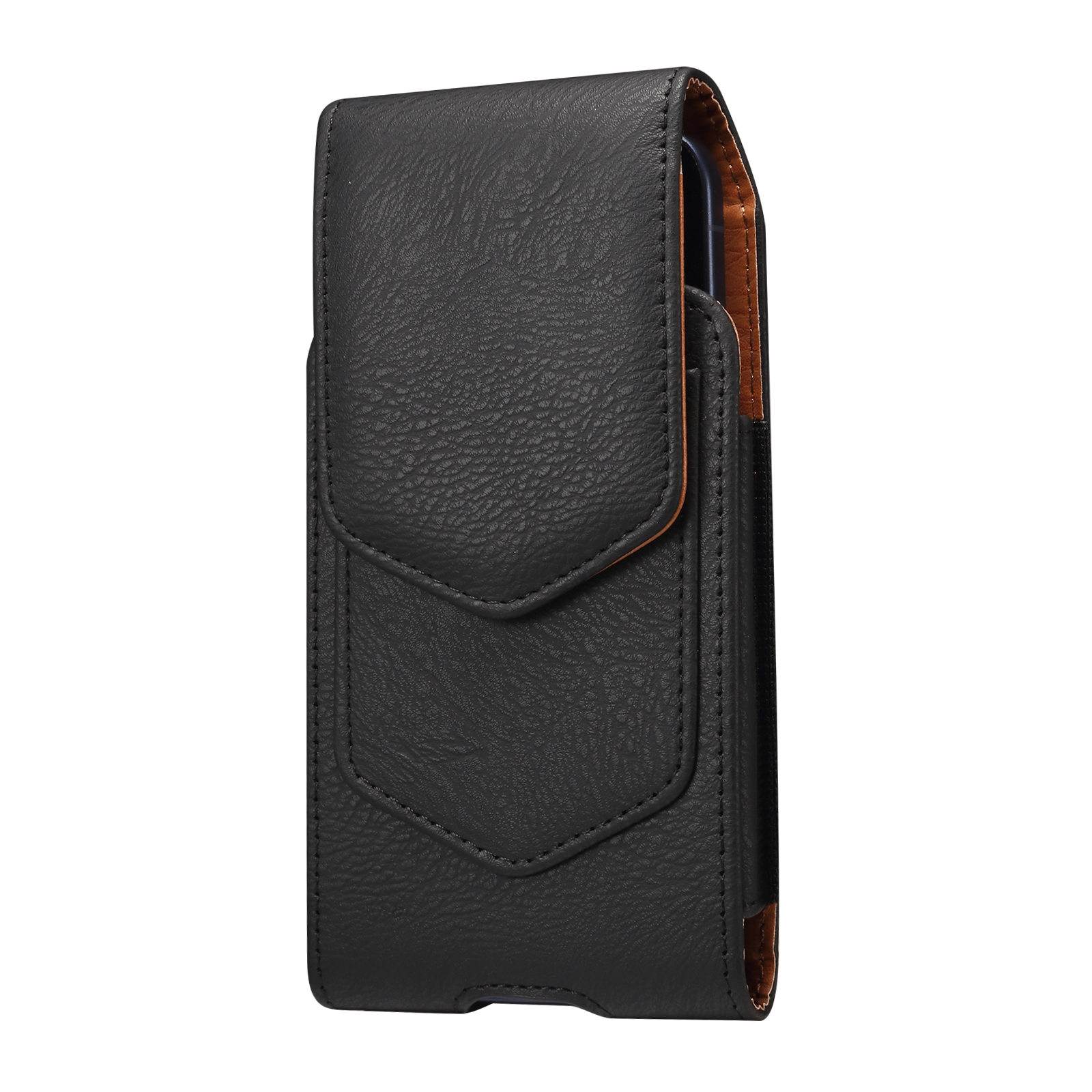 6.7-6.9 Inch Phone Universal Holster Pouch for iPhone 17 Pro Max / 16 Pro Max / Samsung Galaxy S26 Ultra / Huawei Mate 70 PU Leather Belt Clip Case wi