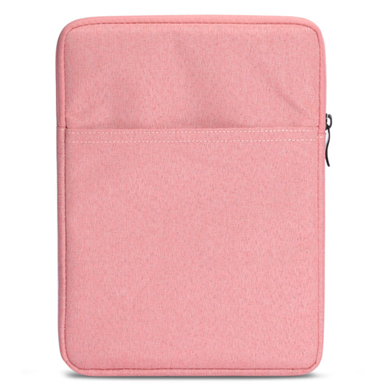 Anti-Drop Sleeve Bag for Tablets Portable Carrying Case with Outer Pouch - Pink