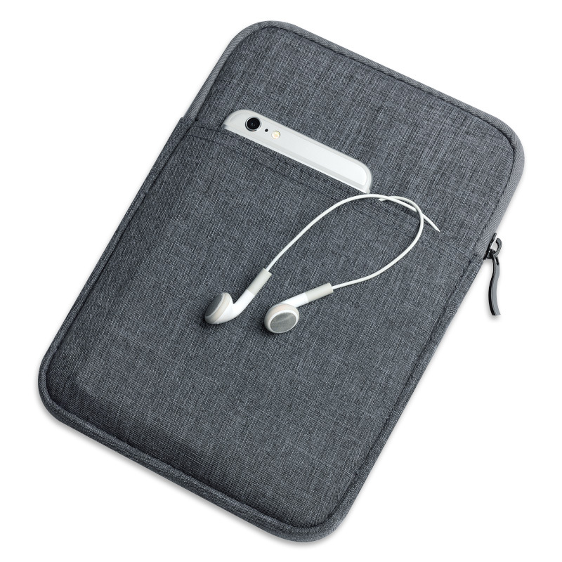 Slim Carrying Case for Tablets Sleeve Bag Waterproof Protective Bag with Pouch - Dark Grey
