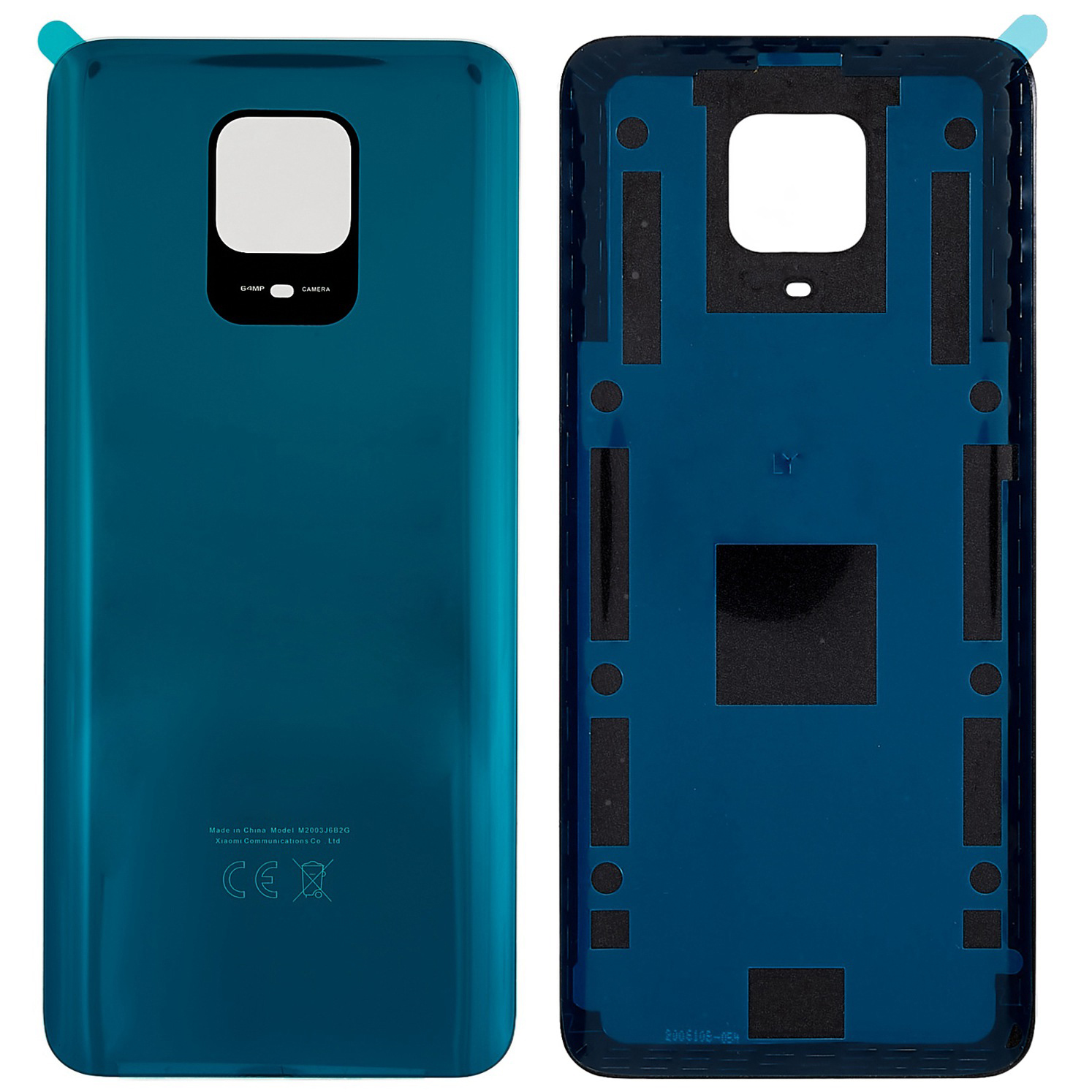 

Für Xiaomi Redmi Note 9S 4G Battery Battery Housing Deckabdeckung (ohne Logo) - Blau, Xiaomi Redmi Note 9S 4G