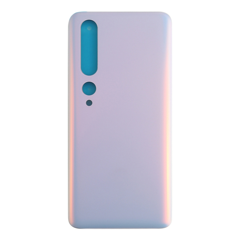 

Für Xiaomi Mi 10 5G Battery Battery Housing Deckung Austausch (ohne Logo) - Weiß, Xiaomi Mi 10