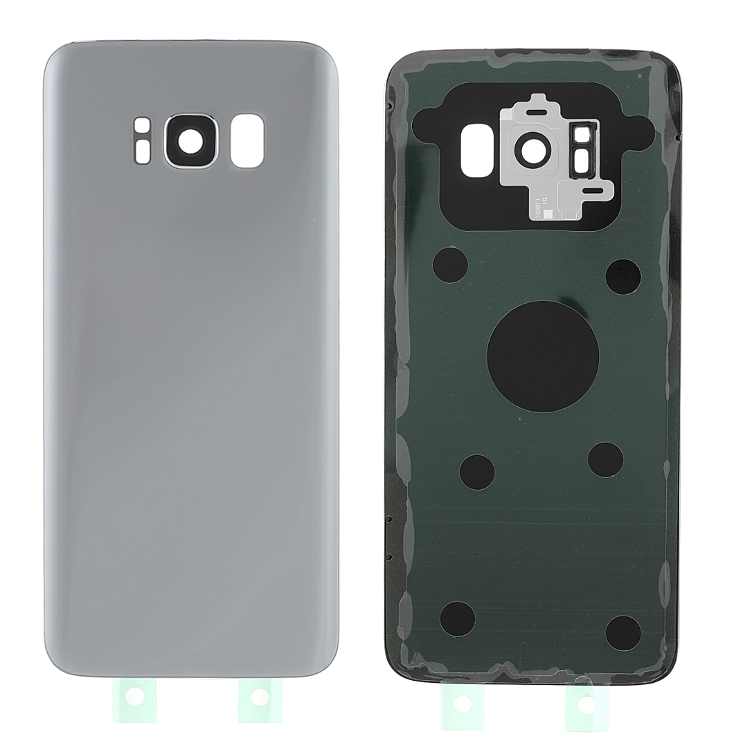 

Batteriegehäuse Rückdeckabdeckung Mit Kamera -ringlinsenabdeckung Ersatz (ohne Logo) Für Samsung Galaxy S8 - Silber-, Galaxy S8