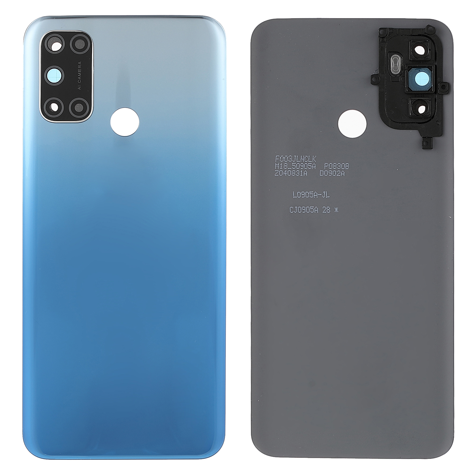 

Batteriegehäuse Rückdeckabdeckung Mit Kamera -ringlinsenabdeckung Ersatz Für Oppo A53 (2020) CPH2127 - Blau, Oppo A53(2020)