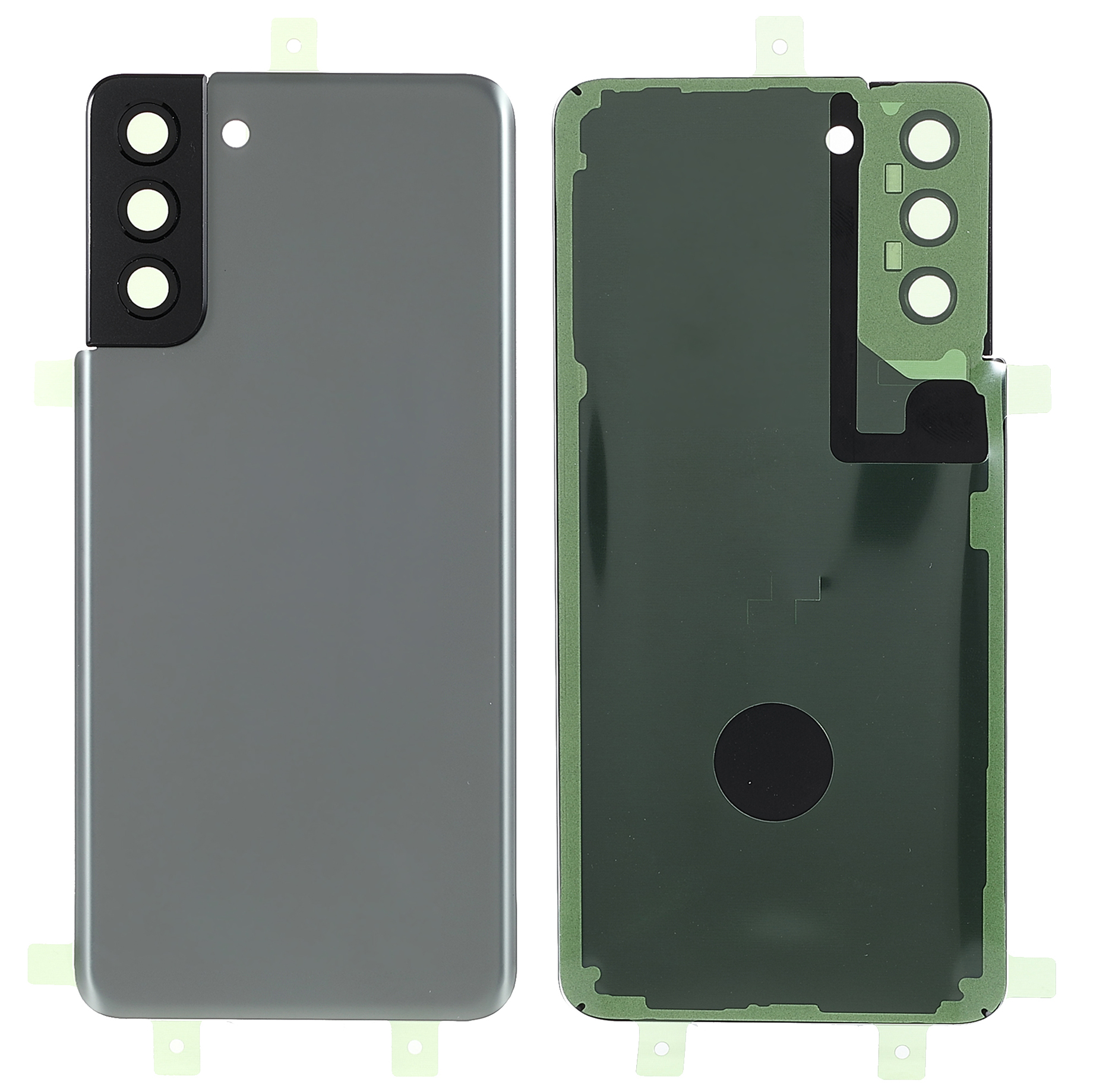 

Für Samsung Galaxy S21+ 5G Battery Door -abdeckung Teile Mit Kamera -ringabdeckung (ohne Logo) - Grau, Galaxy S21+ 5G