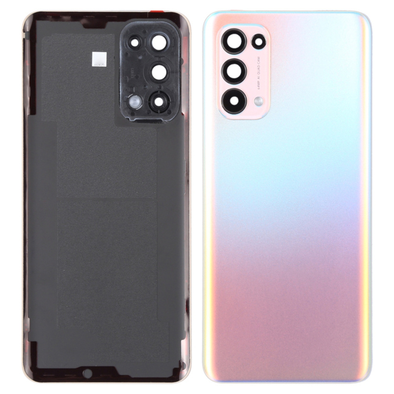 

Für Oppo Reno5 5g / Finden Sie X3 Lite PEGM00, PEGT00, CPH2145 OEM Back -batterie -gehäuseabdeckung Mit Kamera -ringlinsenabdeckung Teil - Orange, Oppo Reno5 5G