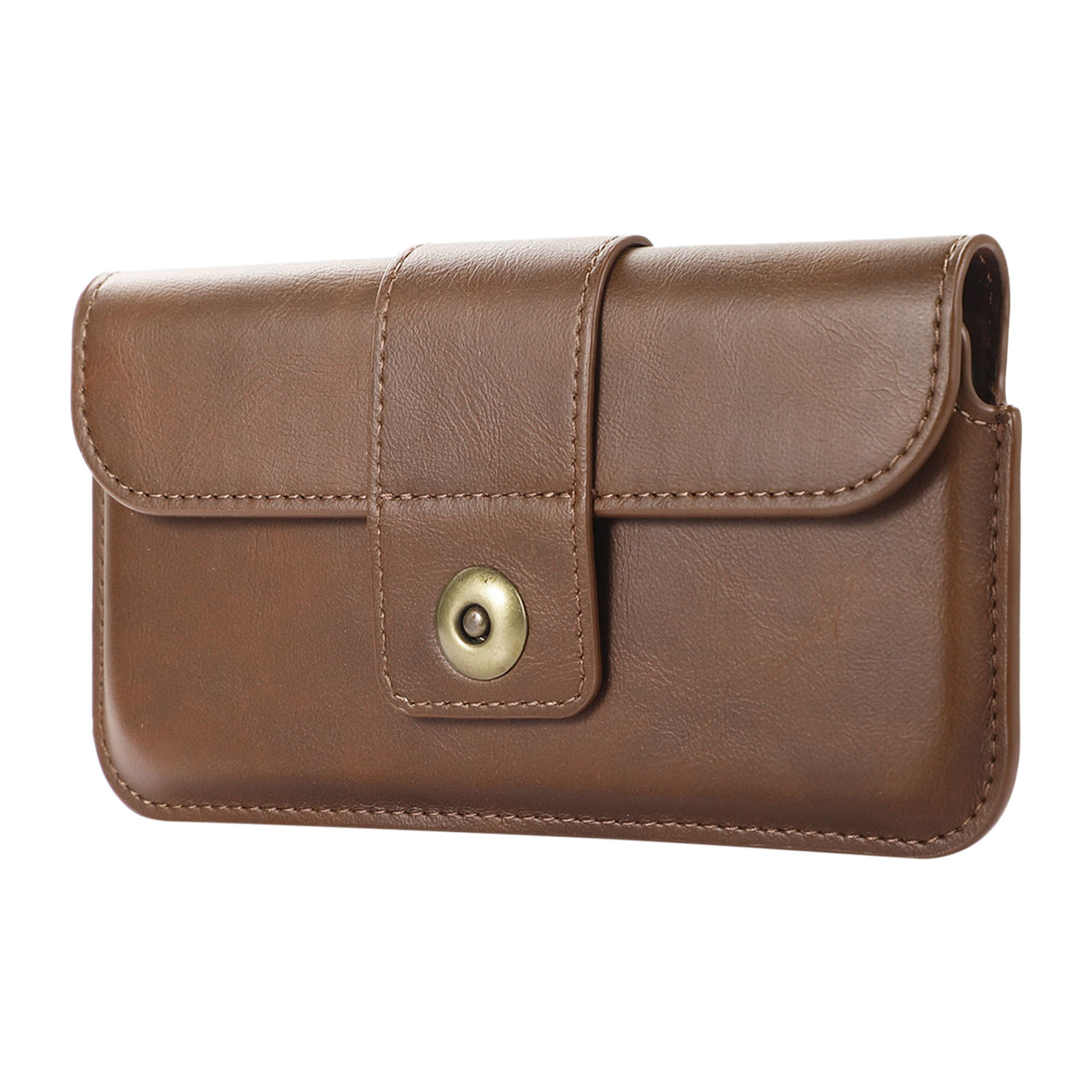 

Crazy Horse PU Leder Taillenbeutel Für 5,2-6,1-zoll-handys Universal Belt Telefontasche - Braun, Universal