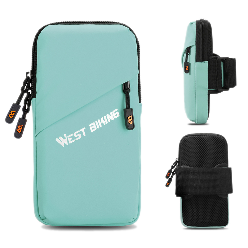 WEST BIKING YP0707365 Fitness Running Arm Bag Phone Storage Armband Bag - Green