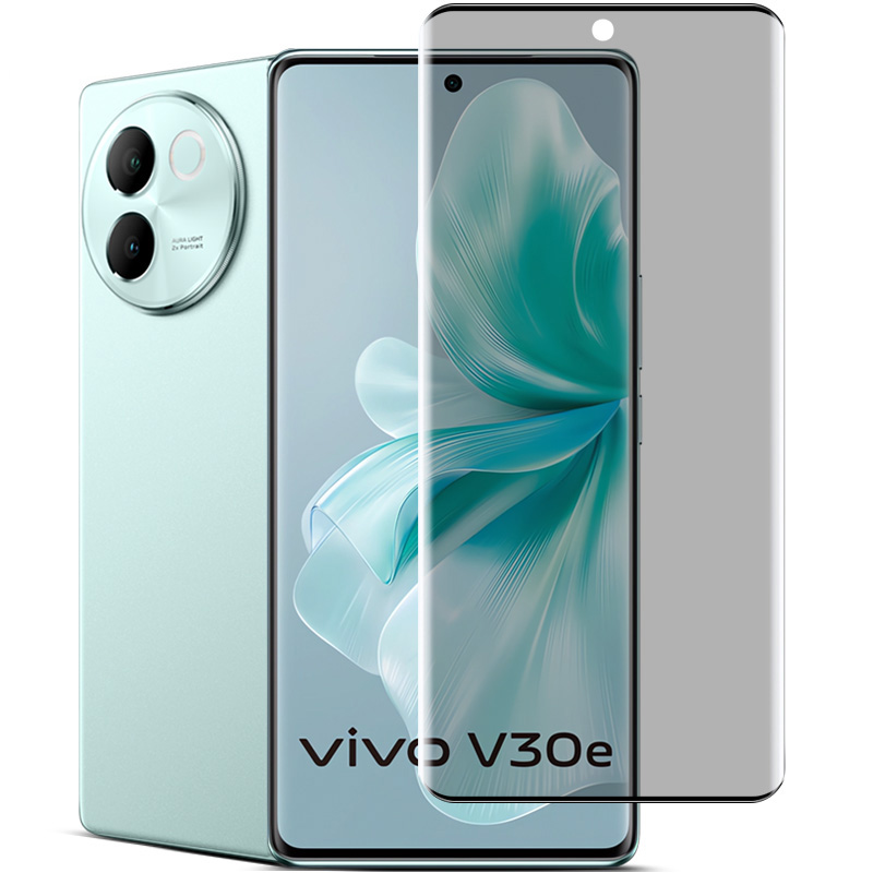 IMAK For vivo V30e 5G Privacy Screen Protector 3D Curved Tempered Glass Film (No Edge Version)