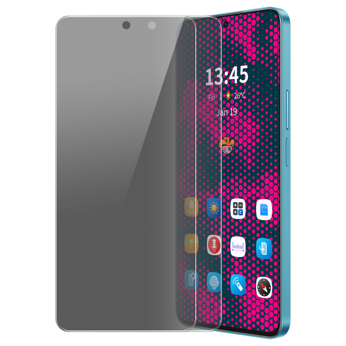 ENKAY HAT PRINCE 2Pcs For TECNO Pova 5 4G  /  5 Pro 5G Screen Protector Full Glue Anti-Spy Privacy
