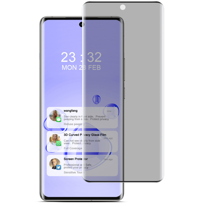 IMAK For vivo X100s Pro 5G / X100 Ultra 5G Anti-Peep Tempered Glass Screen Protector (No Edge Version)