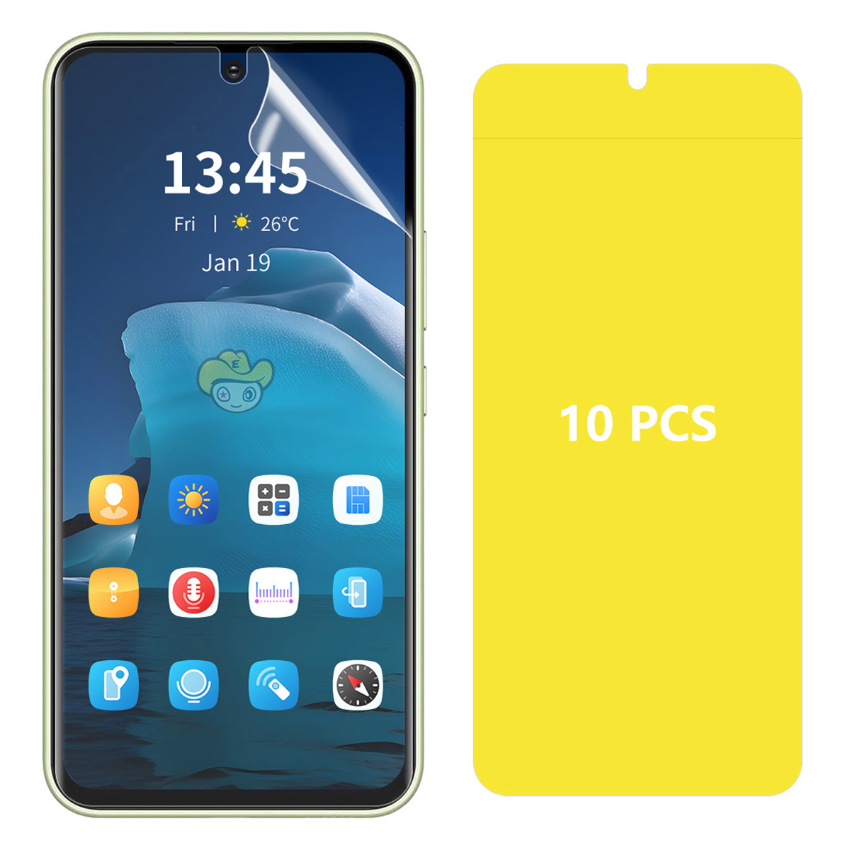 ENKAY HAT PRINCE Hydrogel Film 10Pcs For Honor X7b 4G / 5G / 90 Smart Screen Protector Anti-Scratch
