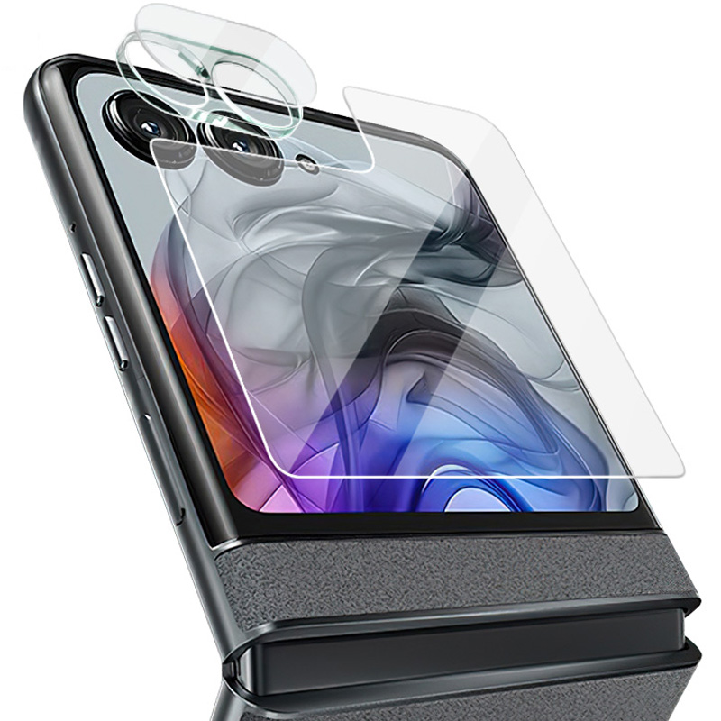 IMAK For Motorola Razr 50 5G / Razr 2024 5G Camera Lens Film with Acrylic Lens Cap+Small Screen Protector