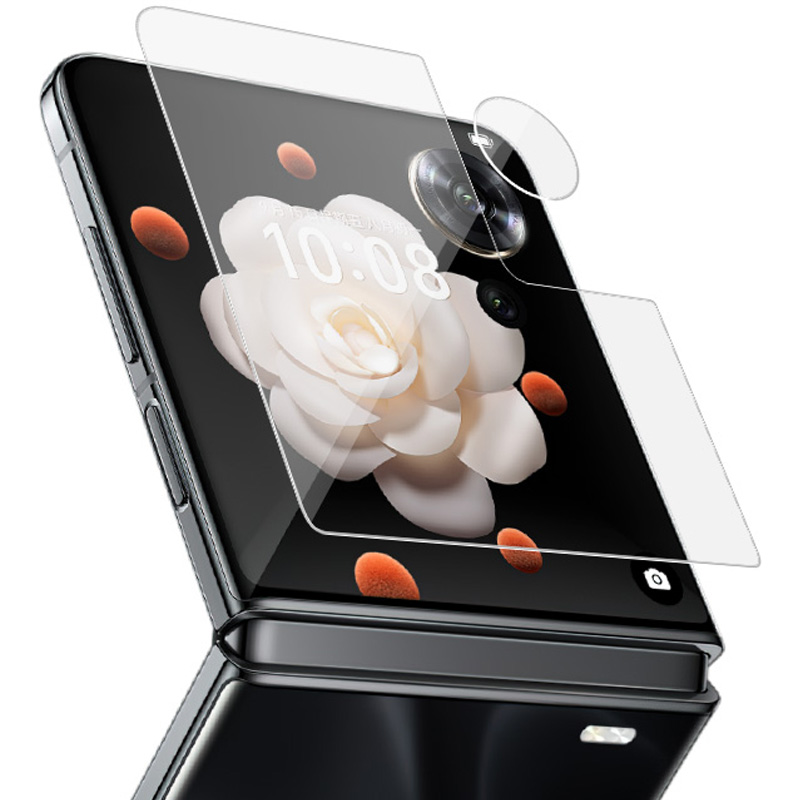IMAK For Honor Magic V Flip 5G Camera Lens Film+Tempered Glass Rear Screen Protector