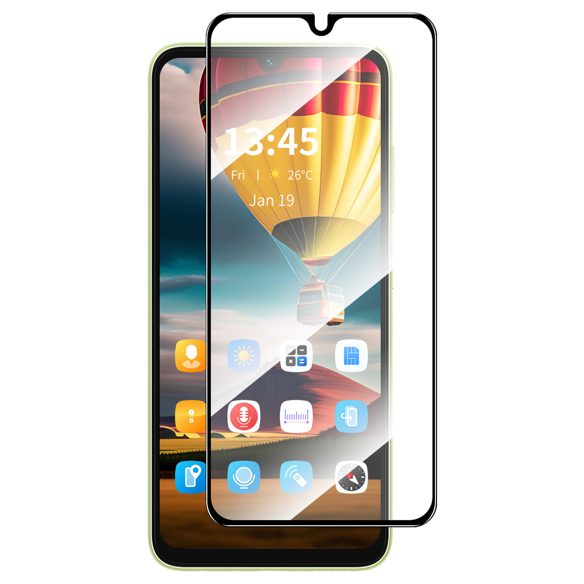 ENKAY HAT PRINCE For Samsung Galaxy A06 4G / A06 5G Screen Protector 9H Silk Printing 0.26mm High Aluminium-Silicon Glass Film