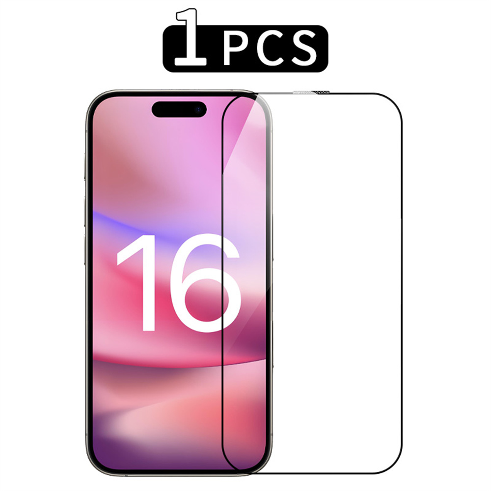 RURIHAI For iPhone 16 Pro Screen Protector Secondary Hardening High Aluminium-Silicon Glass Film