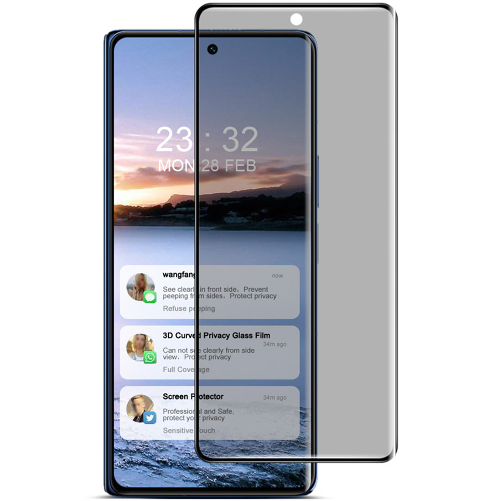 IMAK For Xiaomi Mix Fold 4 5G Anti-Spy Tempered Glass Full Screen Protector 3D Curved Edge