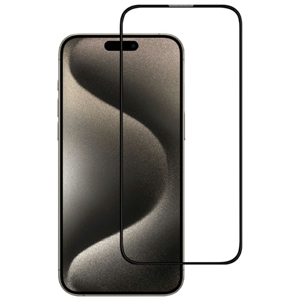 KZDOO For iPhone 16 Pro Max Anti-Dust Clear Screen Protector 3D Curved AB Glue Tempered Glass Film